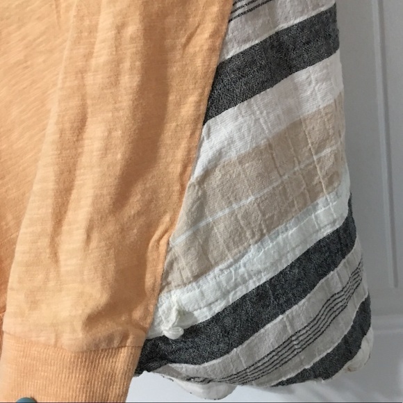 Anthropologie Jersey and Sheersucker Tee - Picture 3 of 5